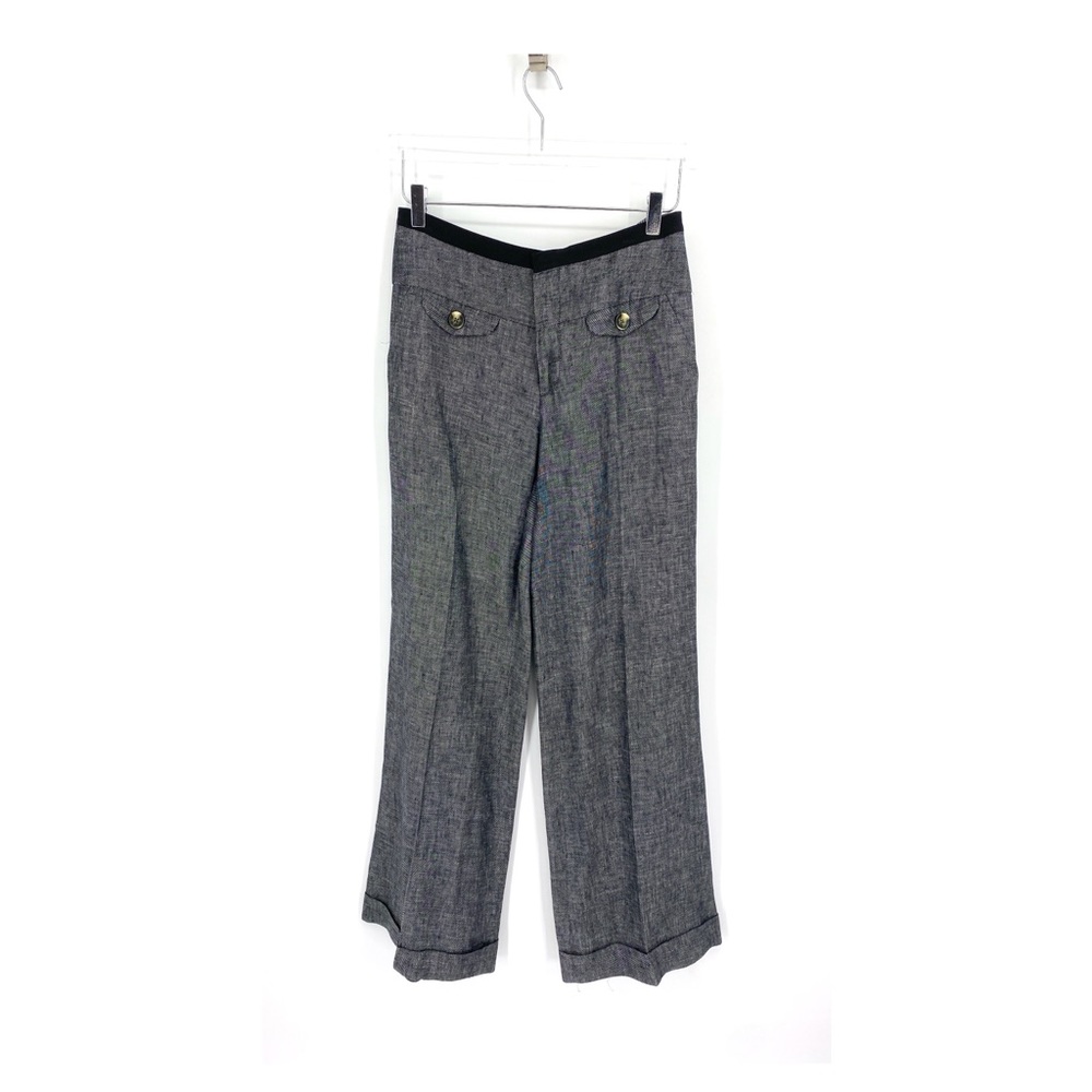 Anthropologie Wide Leg Trouser Pant 6 Gray